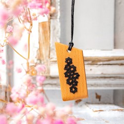 NECKLACE LASE BLACK Handmade jewelry