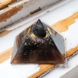 NUUMMITE BLACK TURMALINE SCHUNGITE Orgonite Pyramid , orgon energy, orgonite