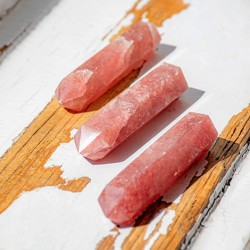STRAWBERRY QUARTZ obelisk,  STRAWBERRY QUARTZ crystal, jagodni kvarc,