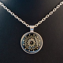 mandala, handmade, necklace, mandala necklace, handmade jewellery
