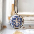lapis lazuli, orgonite necklace, orgonite, seed of life