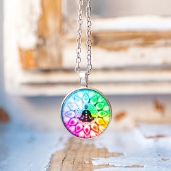 ogrlica mandala, mandala, energijski nakit, meditacija, madala darilo,
