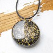 NUMIT BLACK TOURMALINE GOLD orgonite necklace  orgone energy ,metatron