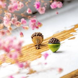 uhani, keramika uhani iz keramike darilo unikatni uhani unikatno darilo unikaten nakit