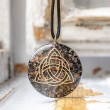 sardonyx, orgonite necklace, sardonyx orgonite, celtic cross, handmade