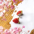 MINI CERAMIC EARRINGS, hand made, made in slovenia