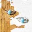 LARIMAR with topas silver ring, larimar crystal, larimar stone