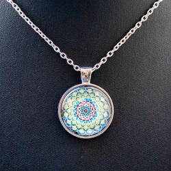 ogrlica mandala, mandala, energijski nakit, meditacija, madala darilo,
