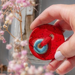 ceramic brooch ceramic products, unique handmade brooch made in Slovenia natural gift