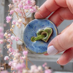 ceramic brooch ceramic products, unique handmade brooch made in Slovenia natural gift
