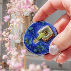 ceramic brooch ceramic products, unique handmade brooch made in Slovenia natural gift