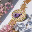 handmade, cearamic brooch, unique jewellery, unique brooch, lucky button
