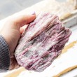 PINK TOURMALINE raw large PINK TOURMALINE crystal, PINK TOURMALINE gemstone