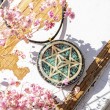 amazonite, amazonite orgonite, orgonite necklace, handmade, merkaba