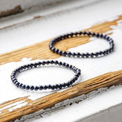 BLUE SUSTONE children's bracelet , blue river, blue sunstone crystal, blue sunstone stone