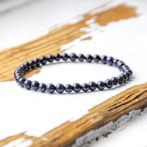 BLUE SUSTONE children's bracelet , blue river, blue sunstone crystal, blue sunstone stone