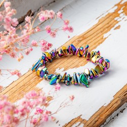 rainbow hematite, hematite bracelet, hematite, rainbow hematite bracelet, crytsal for protection