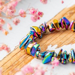 rainbow hematite, hematite bracelet, hematite, rainbow hematite bracelet, crytsal for protection