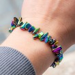 rainbow hematite, hematite bracelet, hematite, rainbow hematite bracelet, crytsal for protection