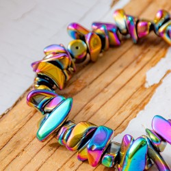 rainbow hematite, hematite bracelet, hematite, rainbow hematite bracelet, crytsal for protection