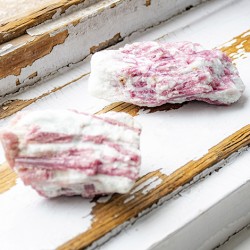 Pink tourmaline rubellite raw crystal white matrix large rough gemstone mineral specimen