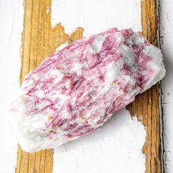 Pink tourmaline rubellite quartz matrix raw large crystal rough mineral specimen