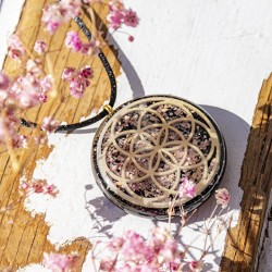 RHODOCROSITE TOURMALINE  orgonite ,necklace rhodocrosite crystal,