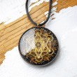 BRONZITE BLACK TOURMALINE orgonite necklace, orgone energy, radiation protection