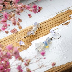 opalit uhani, energijski nakit, opalit kristal,  kristal za spremembe, intuicija