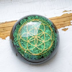 MALAHITE orgonite seed of life malahite crystal protect radiation