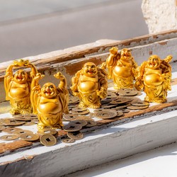 feng shui, Buda, smejoči Buda, kipec Buda, zlati buda, feng shui buda