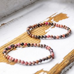 RHODONITE bracelet, RHODONITE crystal, RHODONITE gemstone