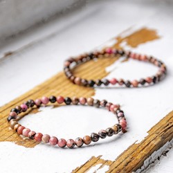 RHODONITE bracelet, RHODONITE crystal, RHODONITE gemstone