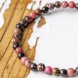 RHODONITE bracelet, RHODONITE crystal, RHODONITE gemstone