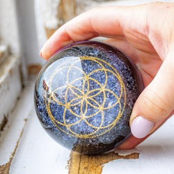 sodalit, črni turmalin, orgonit,orgonit ogrlica, orgonit nakit, kristali za učenje, kristal za komunikacijo, moč , zašč