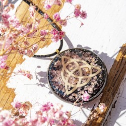 RHODOCROSITE TOURMALINE  orgonite ,necklace rhodocrosite crystal, radiation protection