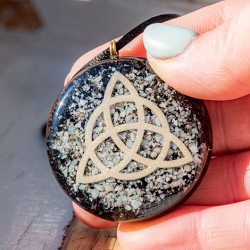 LARIMAR BLACK TOURMALINE orgonite