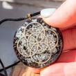 LARIMAR BLACK TOURMALINE orgonite necklace  radiation protection