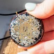 LARIMAR BLACK TOURMALINE orgonite necklace  radiation protection, hand made, larimar