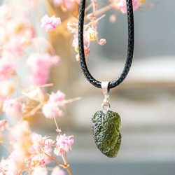 Moldavite necklace moldavite stone meteroite
