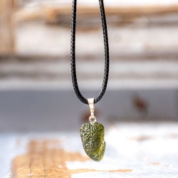 Moldavite necklace moldavite stone meteroite