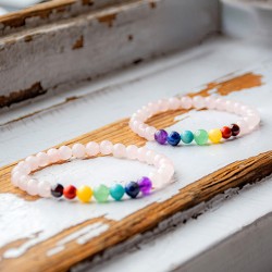 Children’s Chakra Bracelet with rose quartz