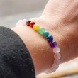 Children’s Chakra Bracelet with rose quartz