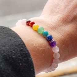 Children’s Chakra Bracelet with rose quartz