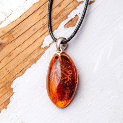 amber necklace, amber pendant, silver pendant, amber silver pendant