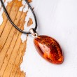 amber necklace, amber pendant, silver pendant, amber silver pendant