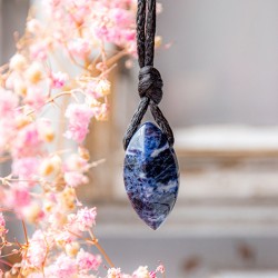 SODALITE necklace pendant, sodalite gemstone, sodalite crystal,