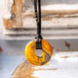 CRAZY AGATE necklace donut , crazy agate crystal, crazy agate gemstone,