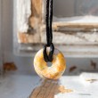 CRAZY AGATE necklace donut , crazy agate crystal, crazy agate gemstone,