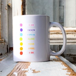 MUG CHAKRAS, chakra, good vibes yoga